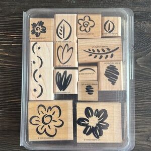 Stampin Up - Two Step Stampin Fanciful Flowers - 13 stamps set